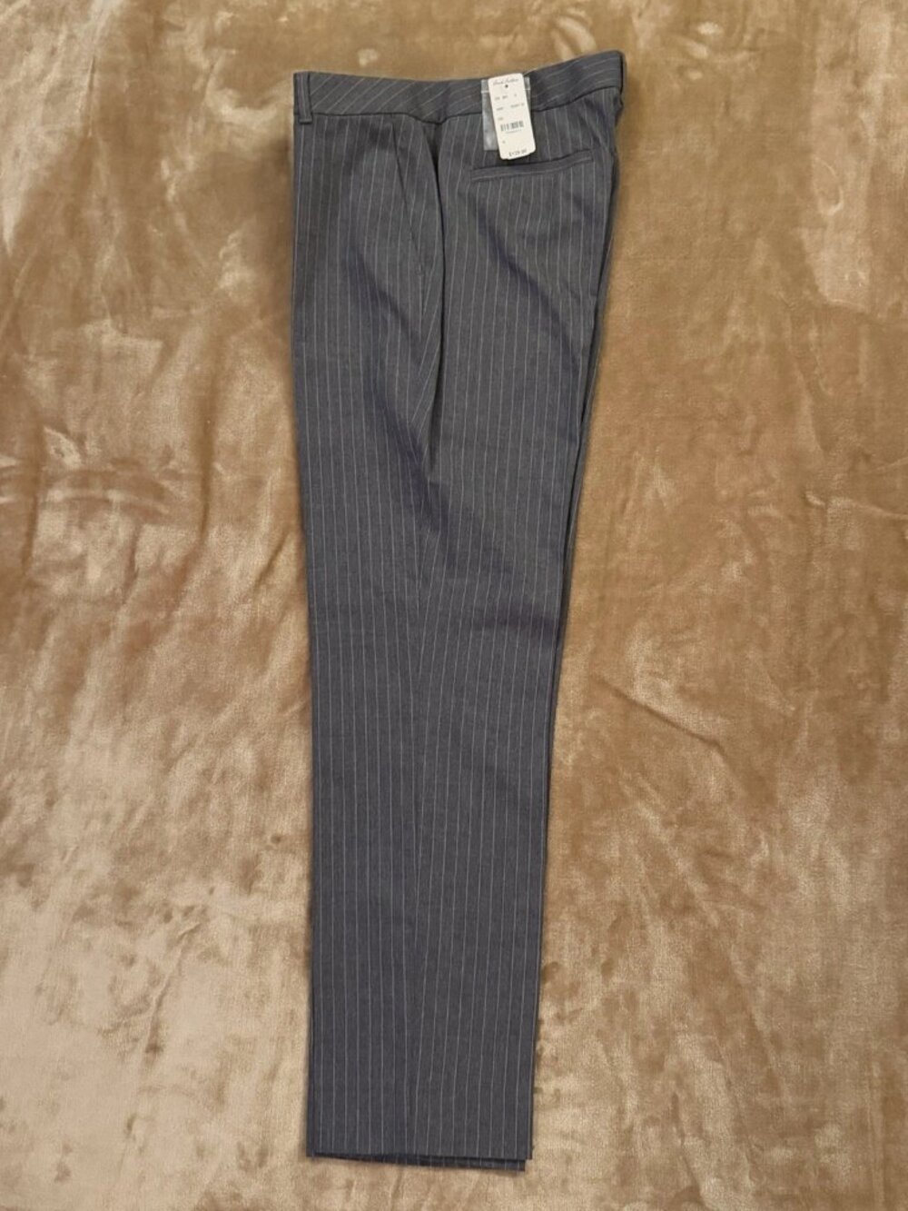 Brooks Brothers Red Fleece Women's Size 4 Gray Pinstripe Wool Dress Pants NWT